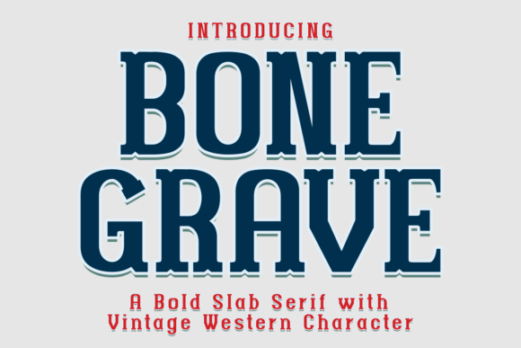 Bone Grave: A Bold Vintage Font for Modern Design Needs