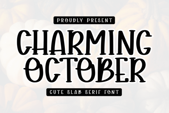 Charming October: A Playful and Cozy Autumn Font for Creative Projects