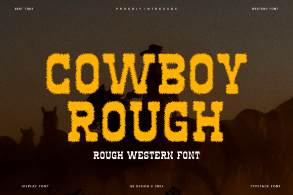 Cowboy Rough: A Bold Slab Serif Font for Impactful Designs