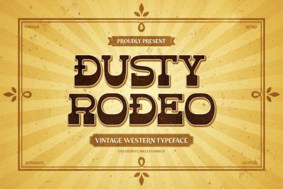 Dusty Rodeo: A Bold Western Font for Rugged Style