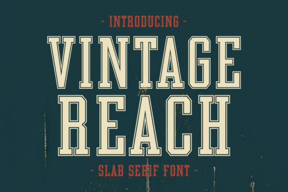 Introducing Vintage Reach: A Bold and Versatile Typeface for Modern Designers