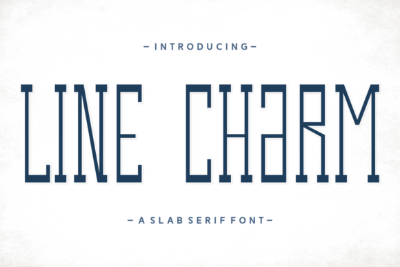 Line Charm: A Rustic Slab Serif Font That Captures Attention with Timeless Style