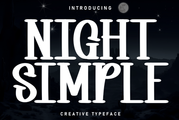 Night Simple: A Bold Font with Vintage Flair