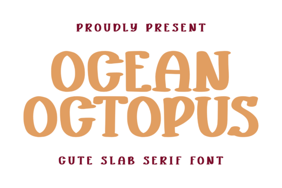 Ocean Octopus Font: A Bold and Charming Slab Serif
