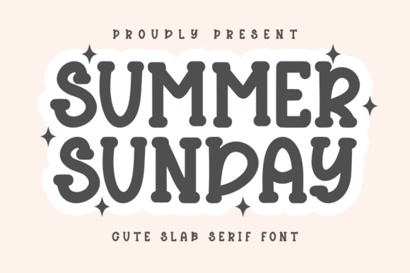 Summer Sunday: A Bold Slab Serif Font for Creative Projects