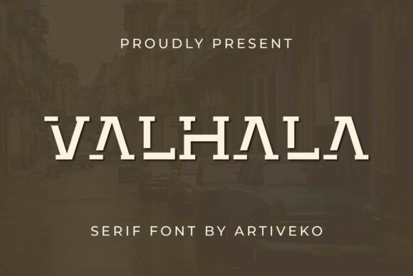 Valhala Font: Strength Meets Modern Style