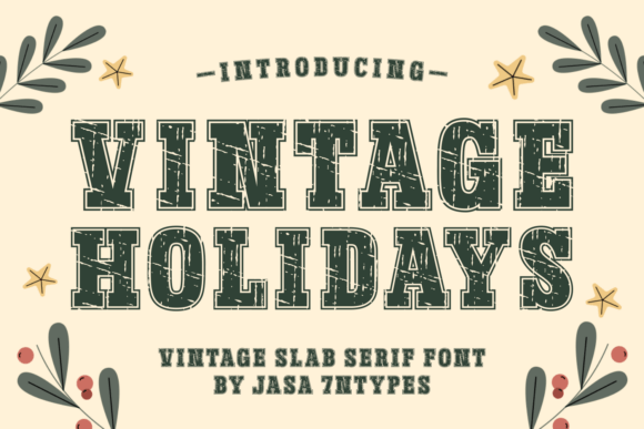 Vintage Holidays: A Font That Elevates Nostalgic Design Workflows